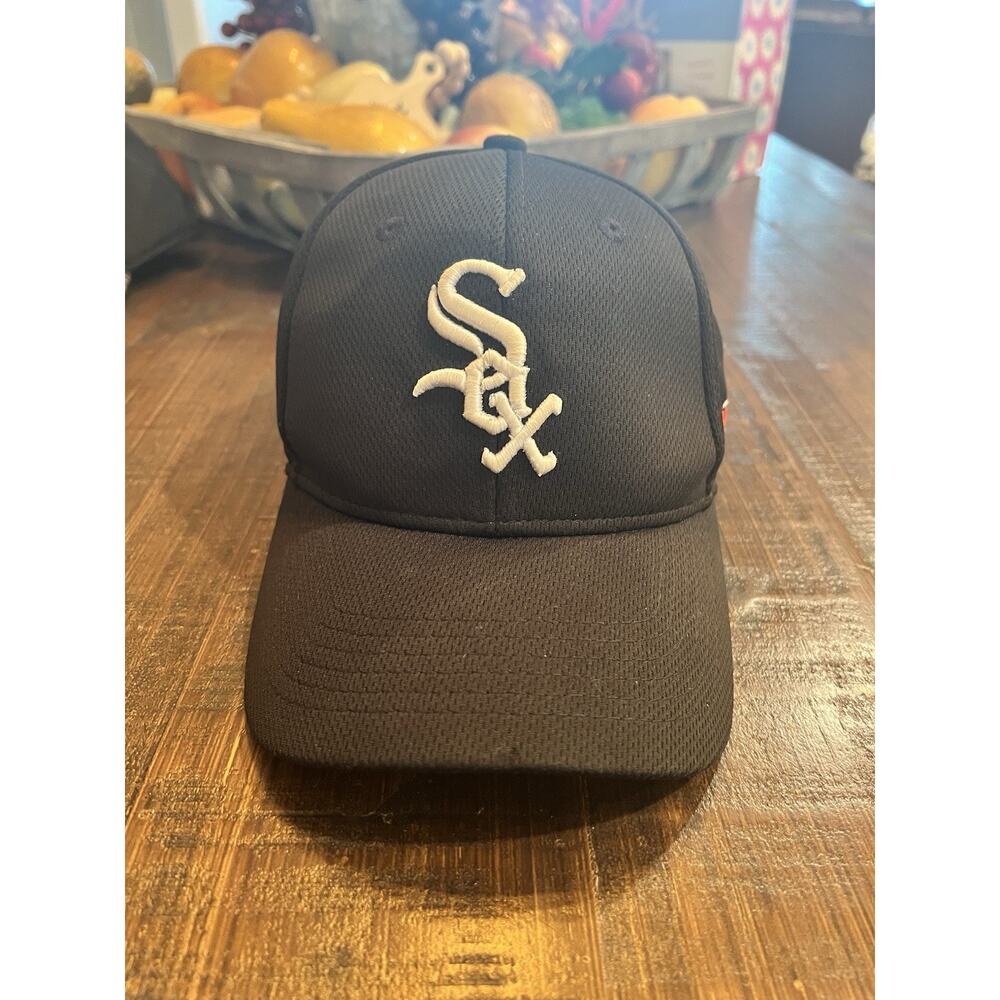 Chicago White Sox Hat Cap Team MLB Adjustable Polyester Black White Youth